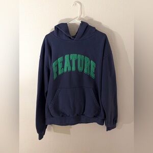 feature navy collegiate hoodie